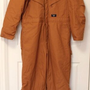 Wallo Work Wear Insulated Winter Overalls, Color Brown, Size L, New without Tag
